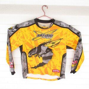Ski Doo X Team Snowmobile Jersey Bombardier Bumble Bee Rare Design Size L